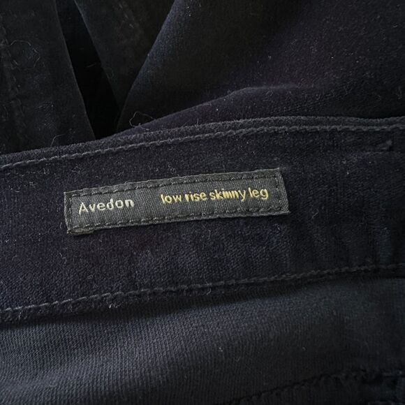 Citizens of Humanity Pants Women 31 Blue Velvet Avedon Low Rise Skinny Y2K Boho - Picture 4 of 14